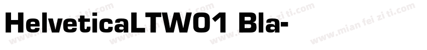 HelveticaLTW01 Bla字体转换